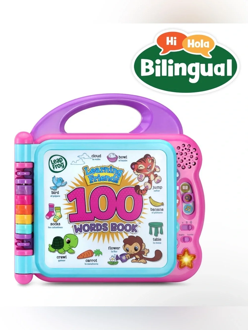 Leap Frog Learning Friends 100 Words Book - Purple & Teal